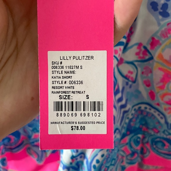 Lilly Pulitzer Katia Shorts NWT - Picture 3 of 3